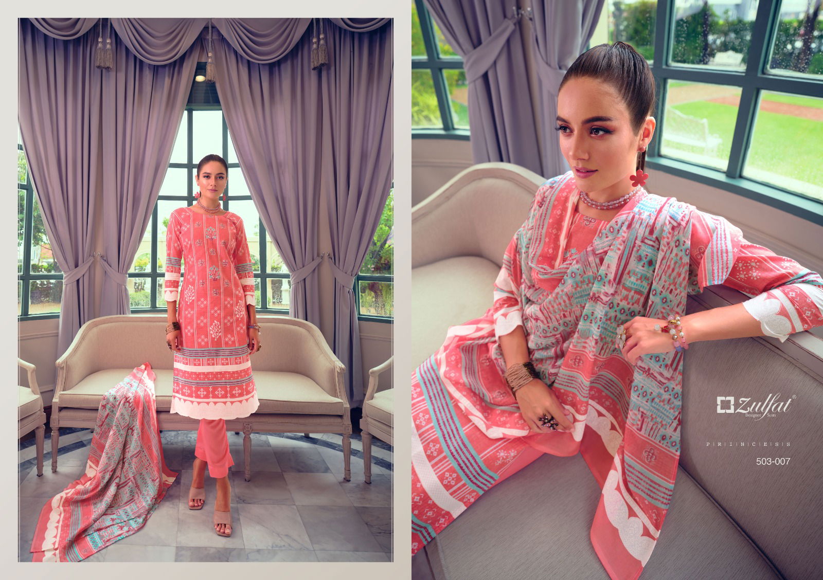 Nasreen BY Zulfat Cotton Dress Material Catalog